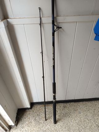 Cañas de pescar usadas