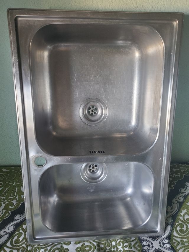 Fregadero acero inoxidable 2 senos