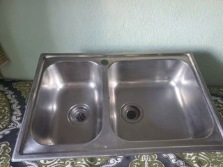 Fregadero acero inoxidable 2 senos