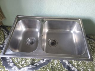 Fregadero acero inoxidable 2 senos