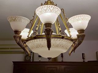 Lampara techo vintage 6 luces