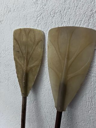 2 Remos antiguos de fibra