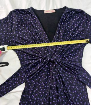 Vestido KRISP estampado flores - Negro/Morado