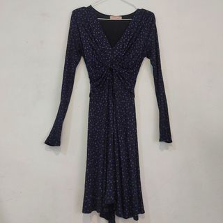 Vestido KRISP estampado flores - Negro/Morado
