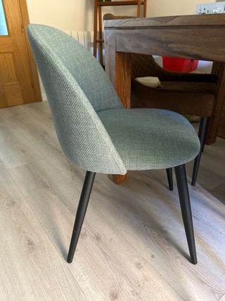 Silla Comedor Mint - Tela y Metal