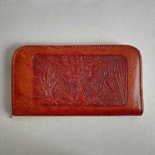 Cartera Mexicana de cuero repujado vintage