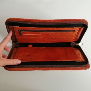 Cartera Mexicana de cuero repujado vintage