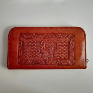 Cartera Mexicana de cuero repujado vintage