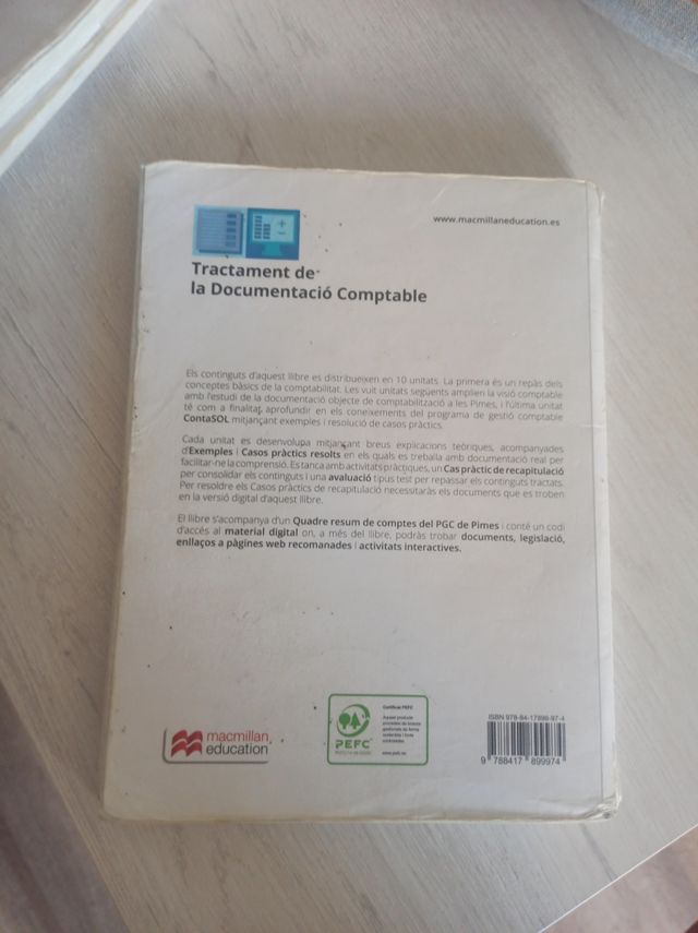 Libro Contabilidad: Tractament de la Documentació
