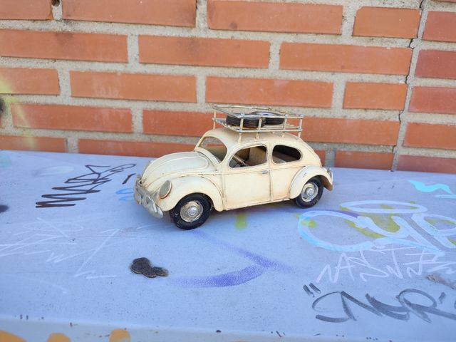 Coche escarabajo VW vintage, metal