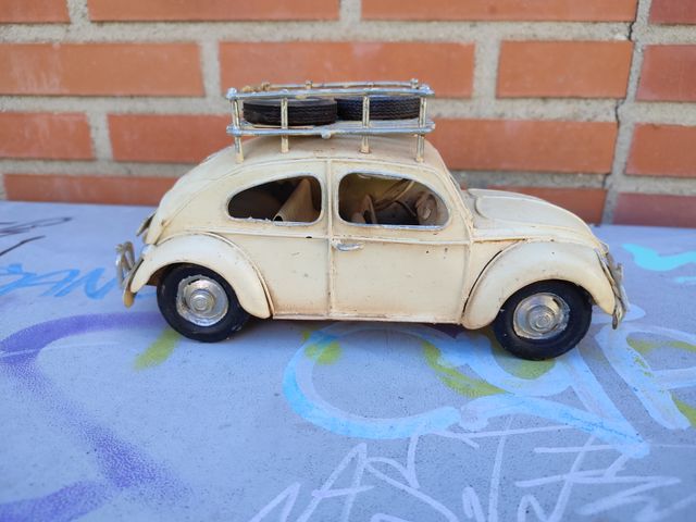 Coche escarabajo VW vintage, metal