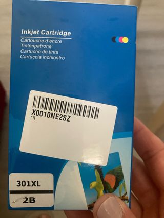 Cartucho tinta HP 301XL negro. pack de 2
