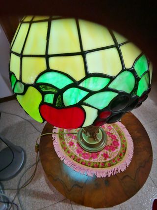 Lampada Tiffany anni '40 stile Liberty