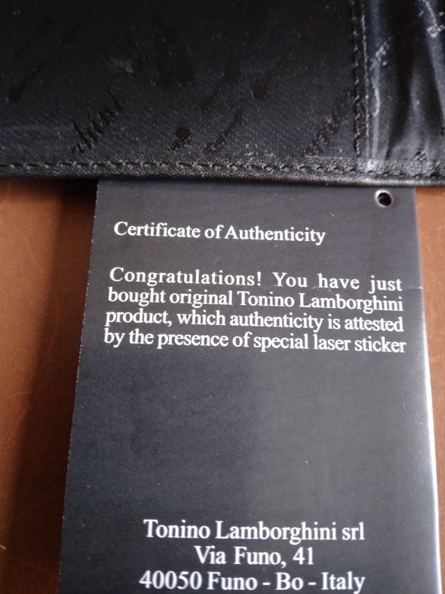 Portadocumenti Torino Lamborghini - Nero.