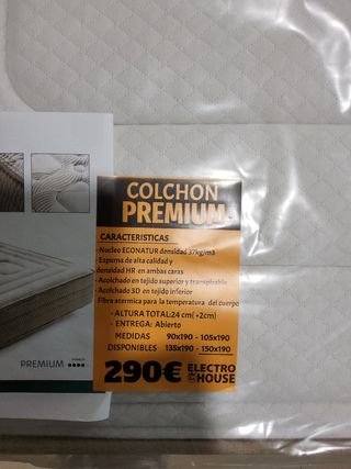 Colchón Premium 150 x 190 cm