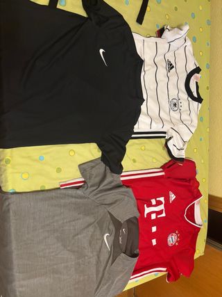 4 Camisetas Fútbol Adidas-Nike