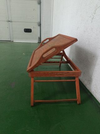 Bandeja madera plegable