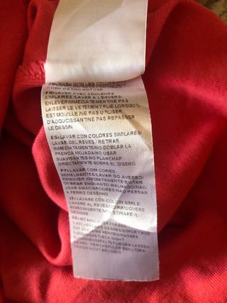 Top Burberry rosso manica lunga