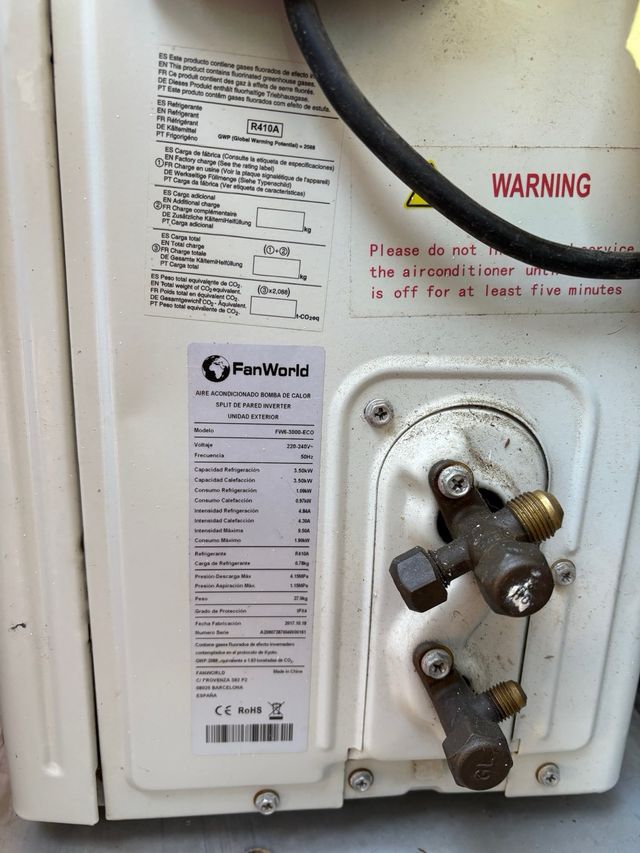 Aire acondicionado Fanworld Inverter DC