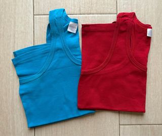 2 Camisetas Tirantes - Azul y Roja