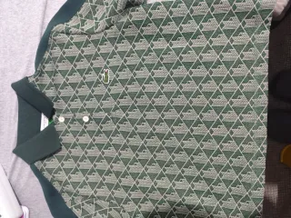 Polo Lacoste verde M - 38