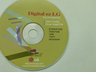 CD LG Digital ez Monitor - Drivers