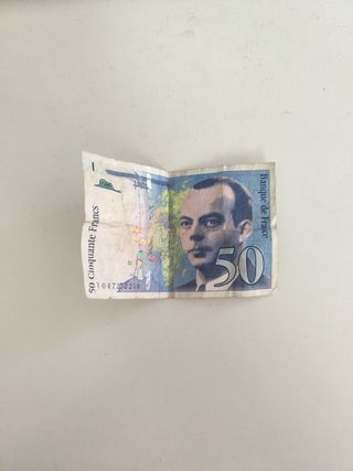 Billete 50 Francos, El Principito. Colección.