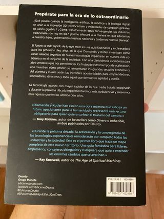El futuro va más rápido de lo que crees libro