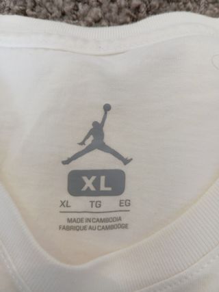 Camiseta Jordan XL blanca