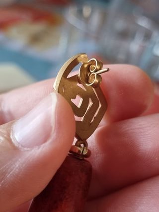 Orecchini corallo oro - vintage