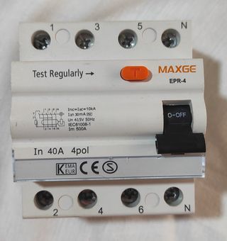 Interruptor Diferencial Maxge EPR-4 40A