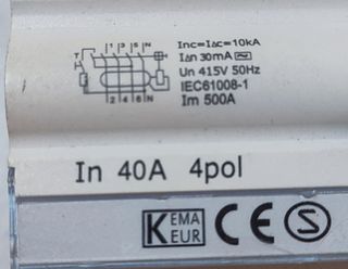 Interruptor Diferencial Maxge EPR-4 40A