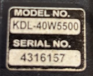 TV Sony Bravia KDL 40 pulgadas para reparar