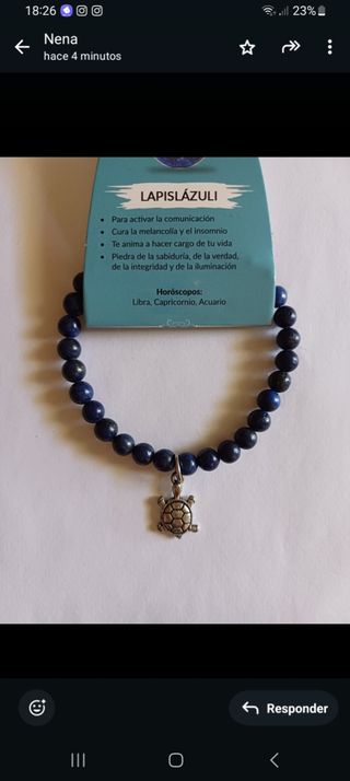 Pulsera Lapislázuli 6mm