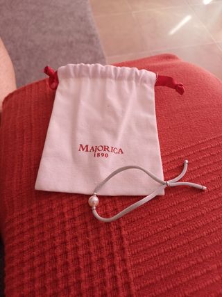 Pulsera perla Majorica gris