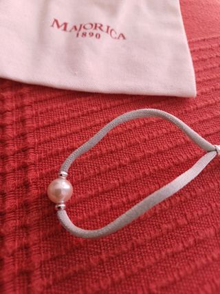 Pulsera perla Majorica gris