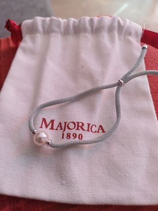 Pulsera perla Majorica gris