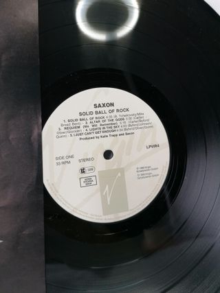 LP Saxon - Solid Ball Of Rock