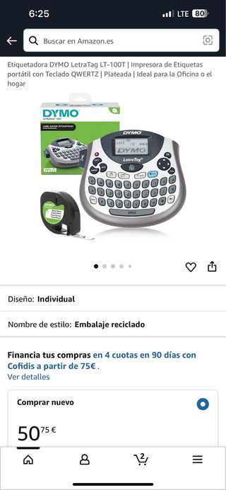 DYMO LetraTag LT-100T - Etiquetadora