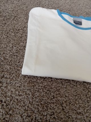 Camiseta Nike blanca c/ detalles azules