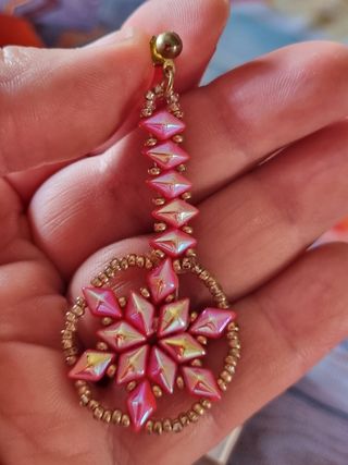 Orecchini stella oro rosa