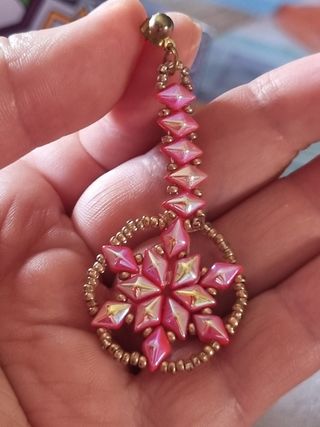 Orecchini stella oro rosa