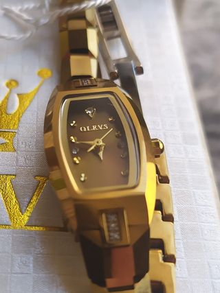 Reloj Olevs Mujer Dorado Cuarzo