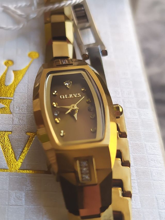Reloj Olevs Mujer Dorado Cuarzo