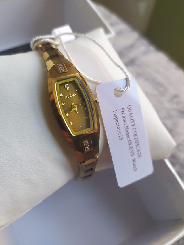 Reloj Olevs Mujer Dorado Cuarzo