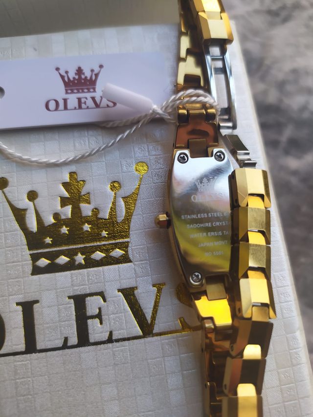 Reloj Olevs Mujer Dorado Cuarzo