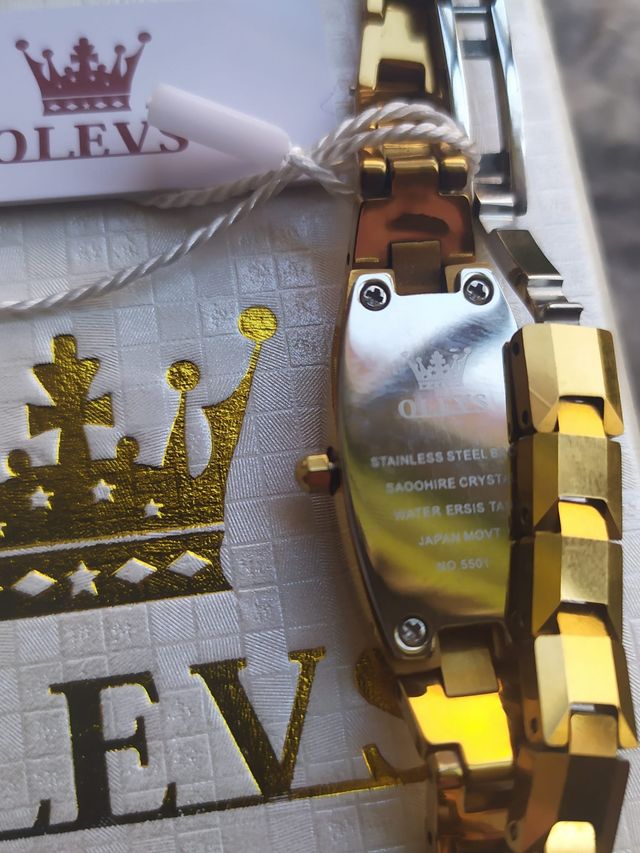 Reloj Olevs Mujer Dorado Cuarzo