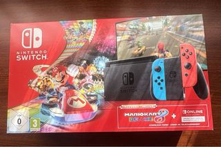 Nintendo Switch+Mario Kart 8+maletin+caja original