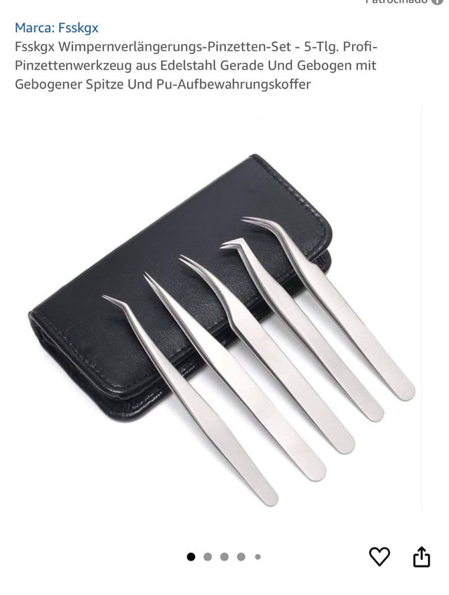 5 Pinzas Pestañas Fsskgx