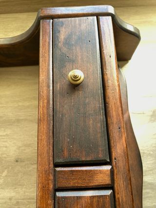 Estante madera 2 cajones - 44x18x48cm